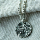 "Tender Touch" Fingerprint Necklace - Curb