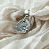 "Tender Touch" Fingerprint Charm on Carrier