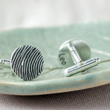 "Tender Touch" Fingerprint Cufflinks